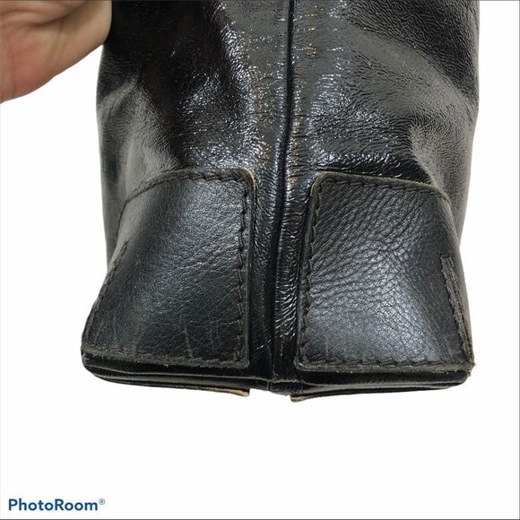 Kate Spade Black Textured Patent Leather Purse - Picture 10 of 15